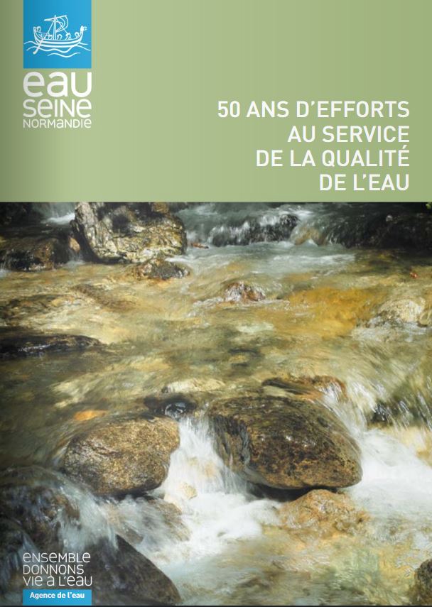 couverture du document 50 ans d'efforts pour la qualité de l'eau 