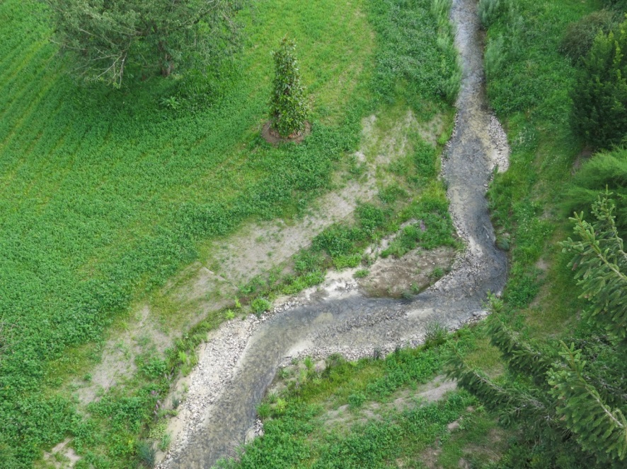 Mérantaise vue de haut