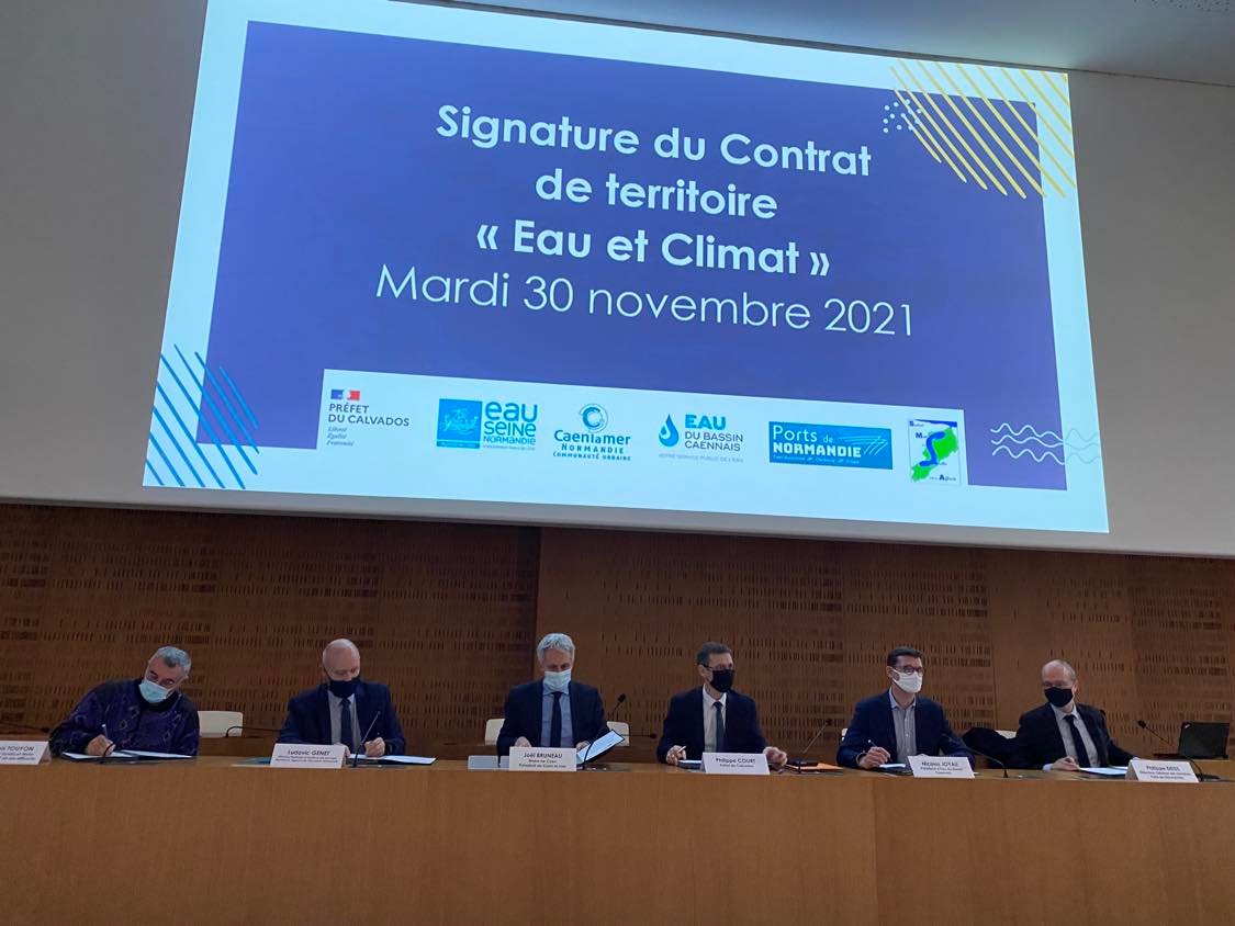 signataires du contrat de territoire "Eau et Climat" 