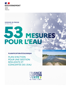 couverture du plan eau du gouvernement 