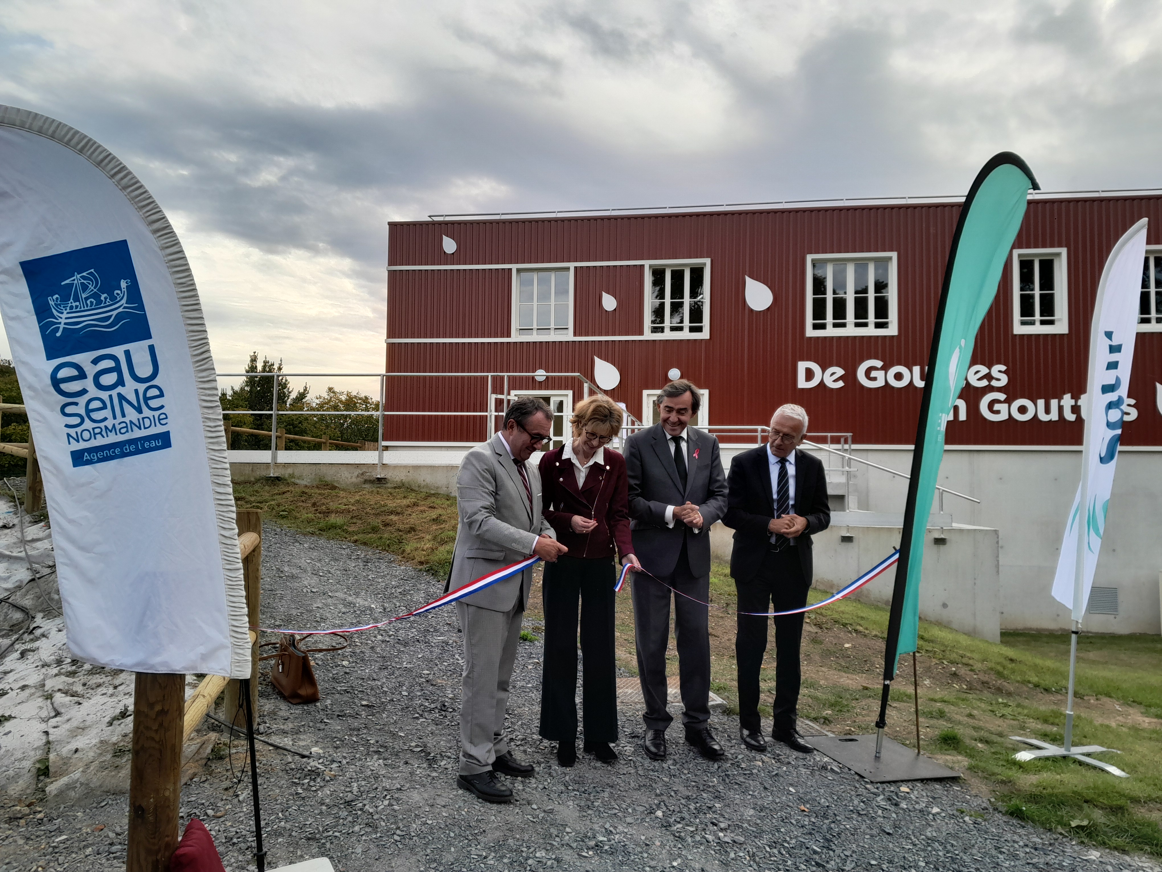 Inauguration de l’unité de traitement d’eau potable de la région de Montville (76)