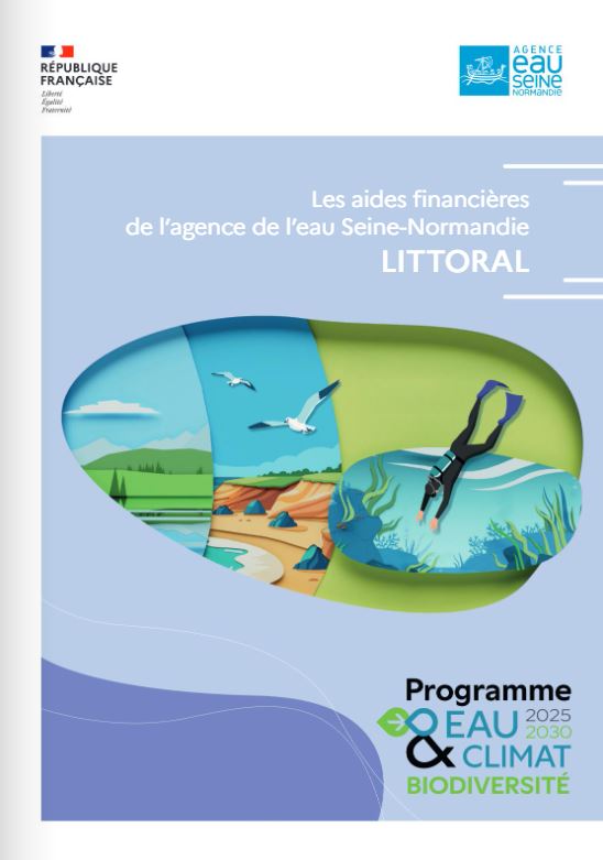 couverture de la plaquette de présentation des aides littoral