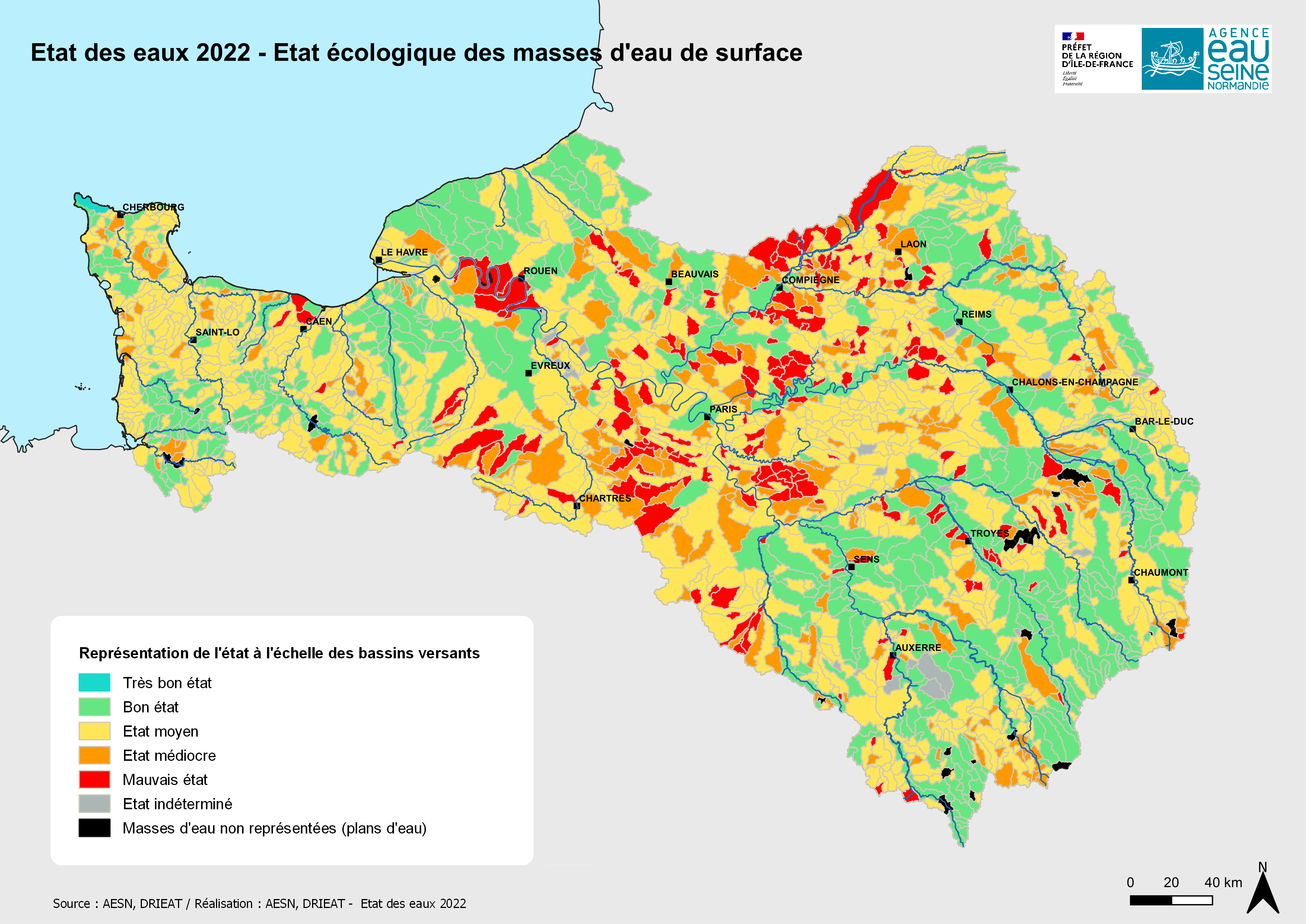 carte etat écologique 2022