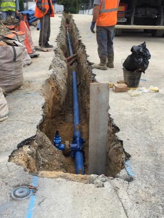 travaux canalisation eau potable