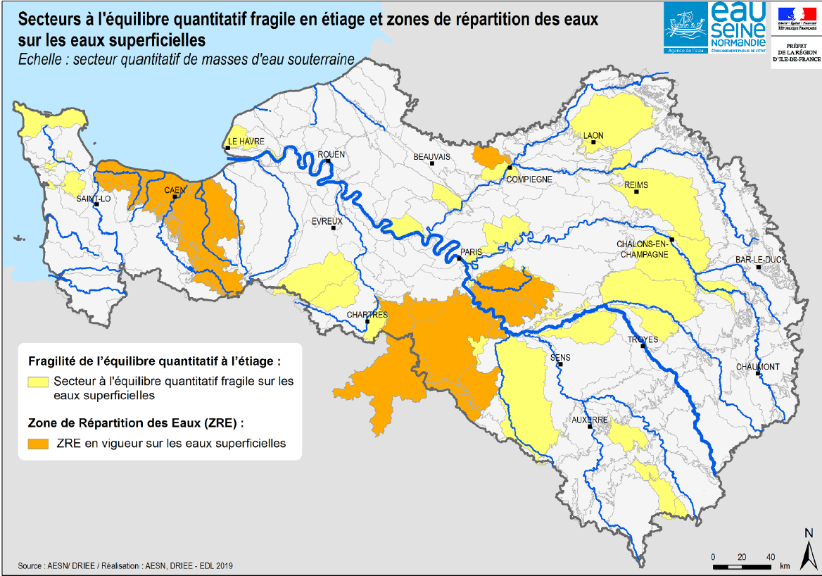 carte eaux souterraines