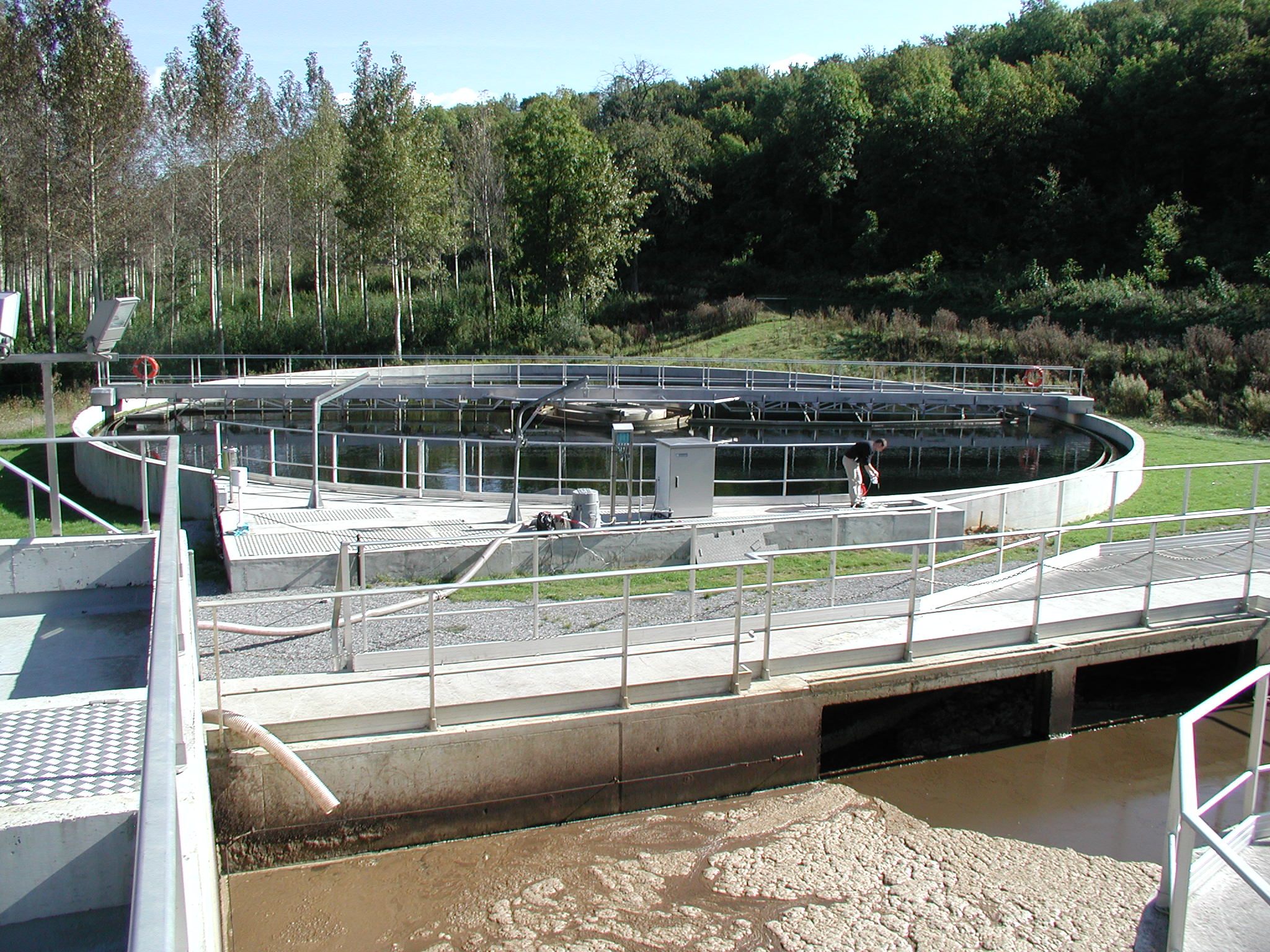 bassin d'aeration d'une station d'épuration 