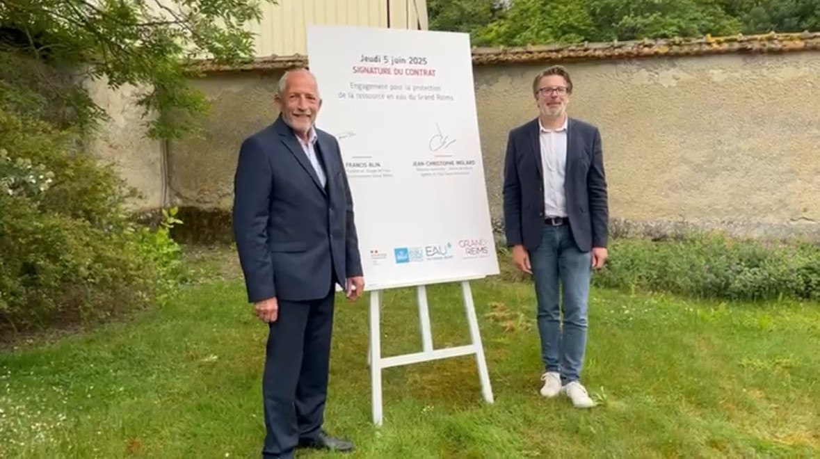 signature du contrat pour l'eau du Grand Reims