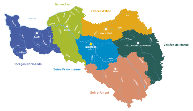 Carte des directions territoriales